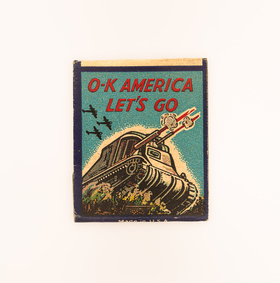 Vintage Patriotic War Time Matchbook