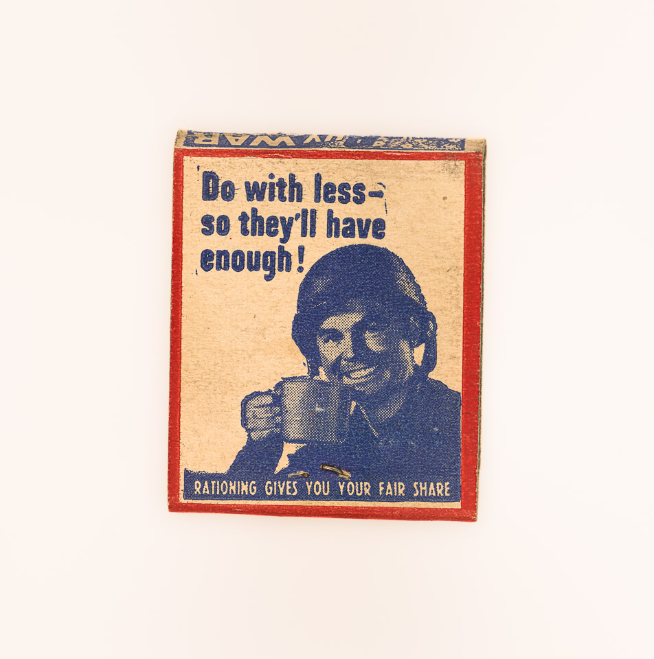 Vintage 1940s Wartime Propaganda Matchbook