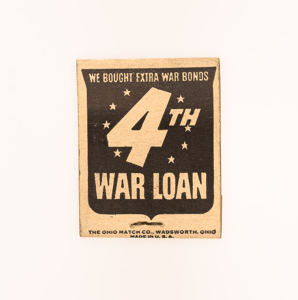 4th War Loan Vintage Matchbook