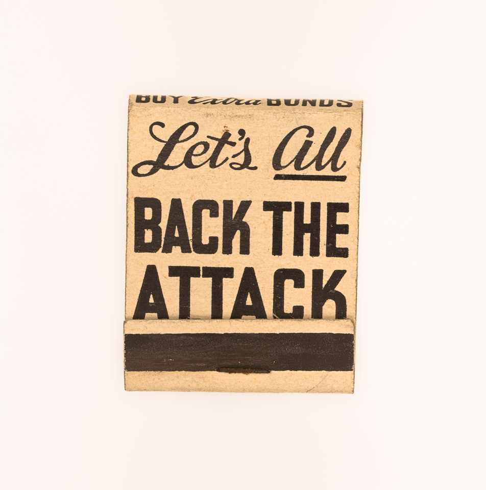 1940s Wartime Propaganda Matchbook