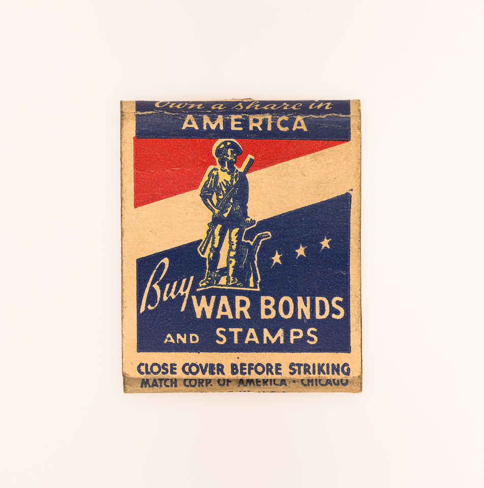 Vintage Wartime Propaganda Matchbook