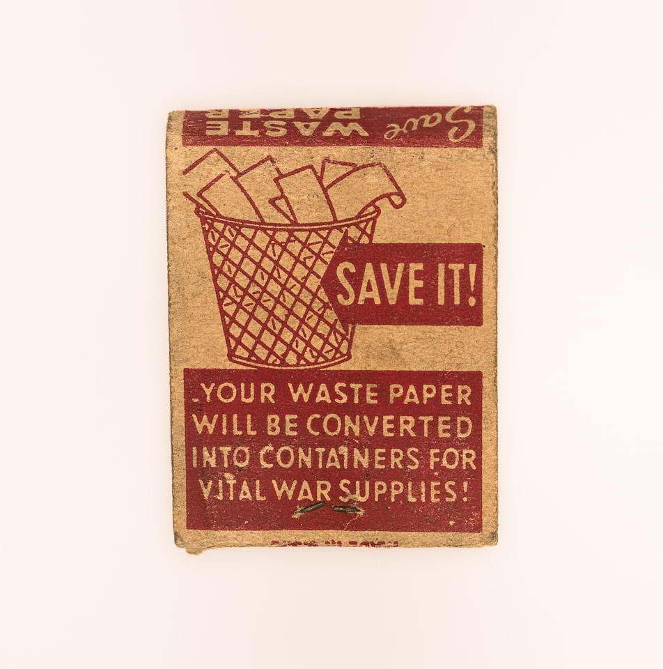 WWII Save It! Wartime Matchbook